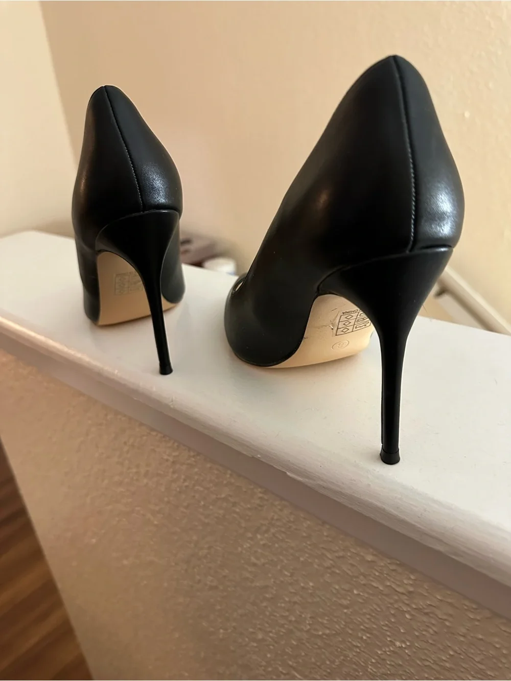 Classic Black Pointed-Toe High Heels